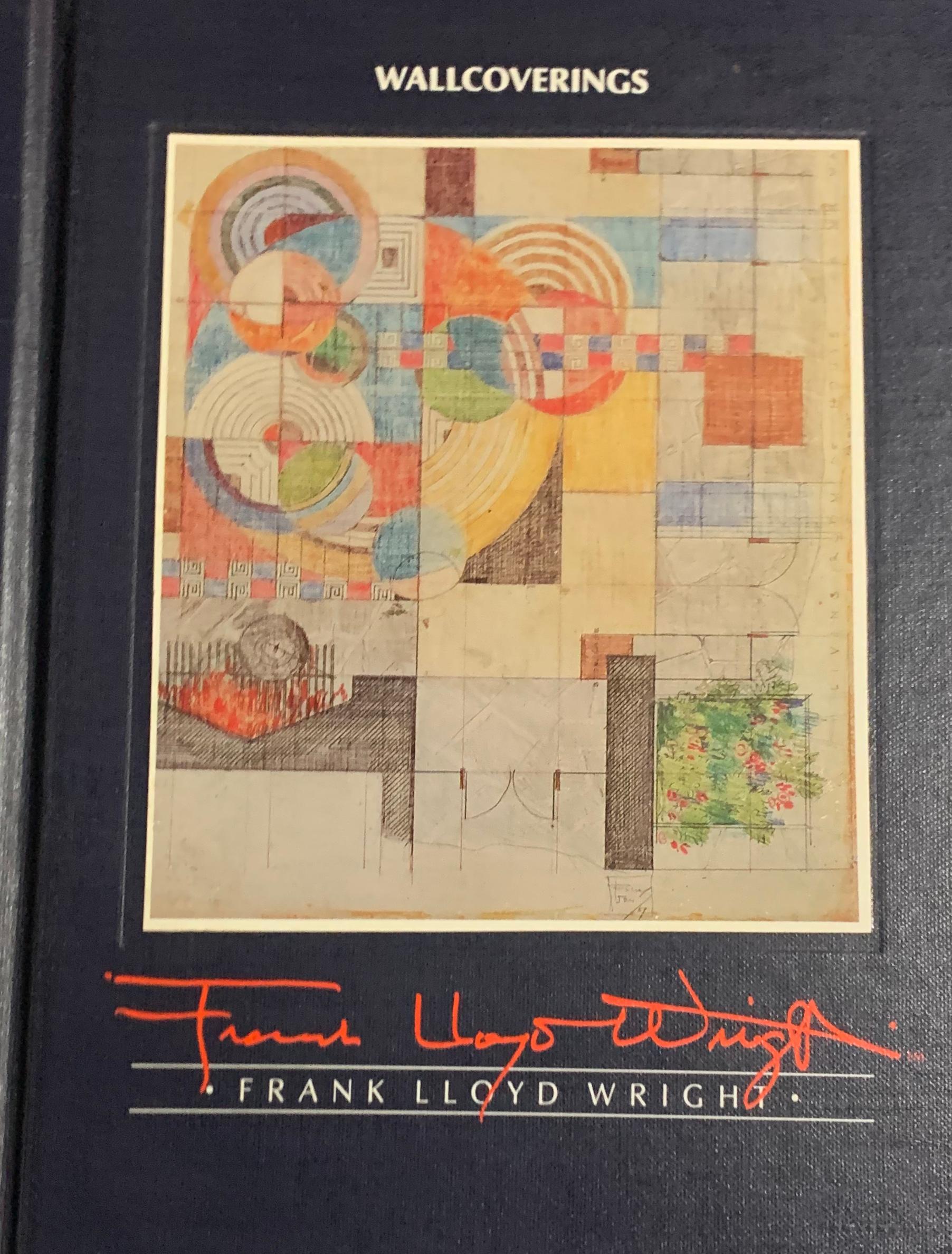 Livre sur la décoration d'intérieur de Frank Lloyd Wright, publié par Schumacher, 