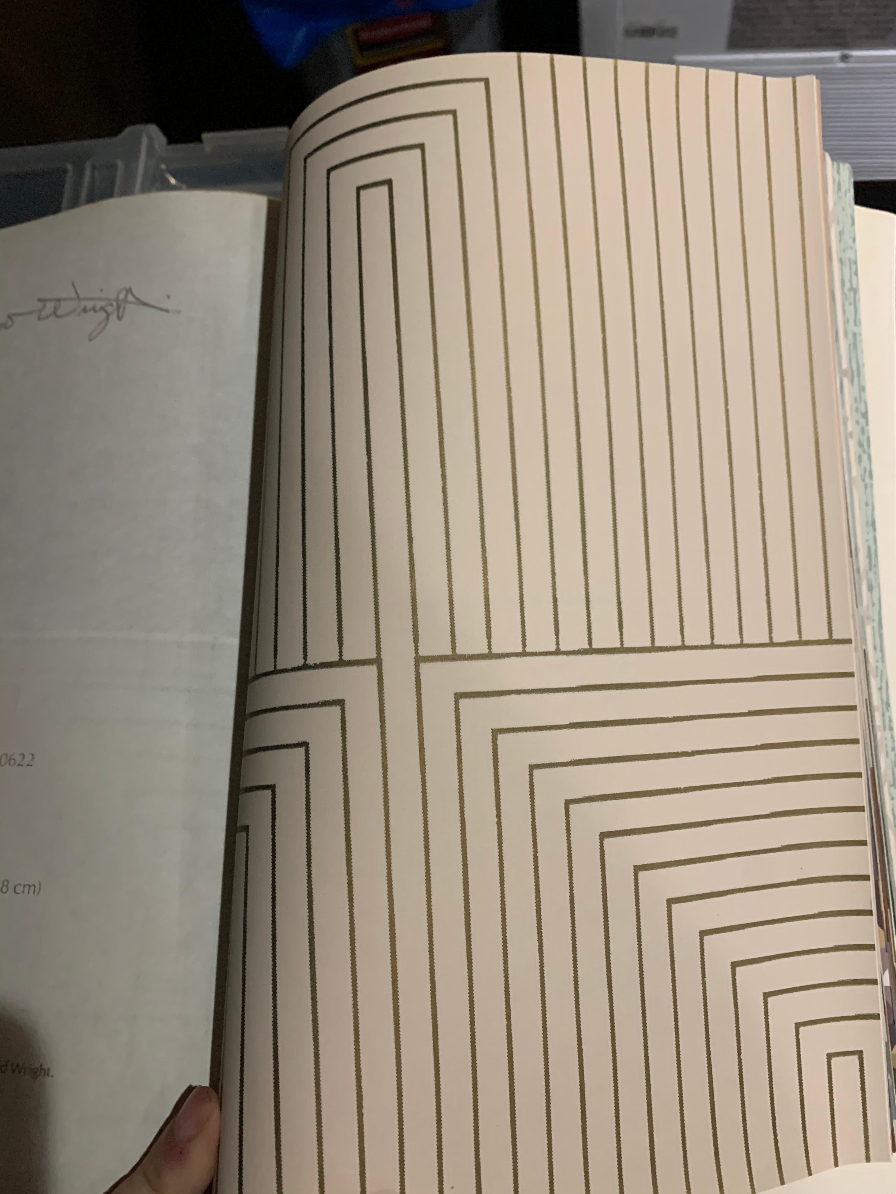 Mission Frank Lloyd Wright Schumacher Wallcoverings Wallpaper Catalogue Reference, 1986 For Sale