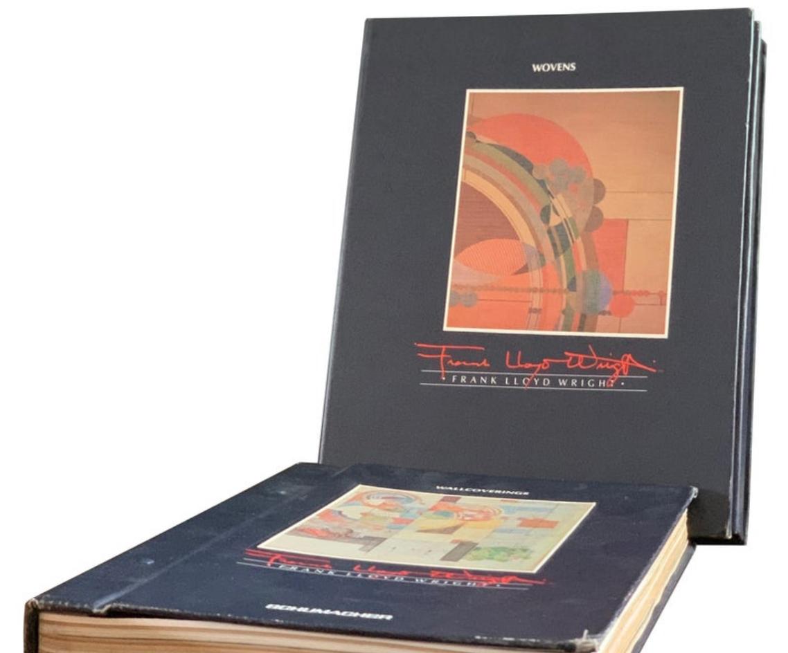 Frank Lloyd Wright Schumacher Wallcoverings & Woven Catalogue Reference Set 1986 For Sale 1