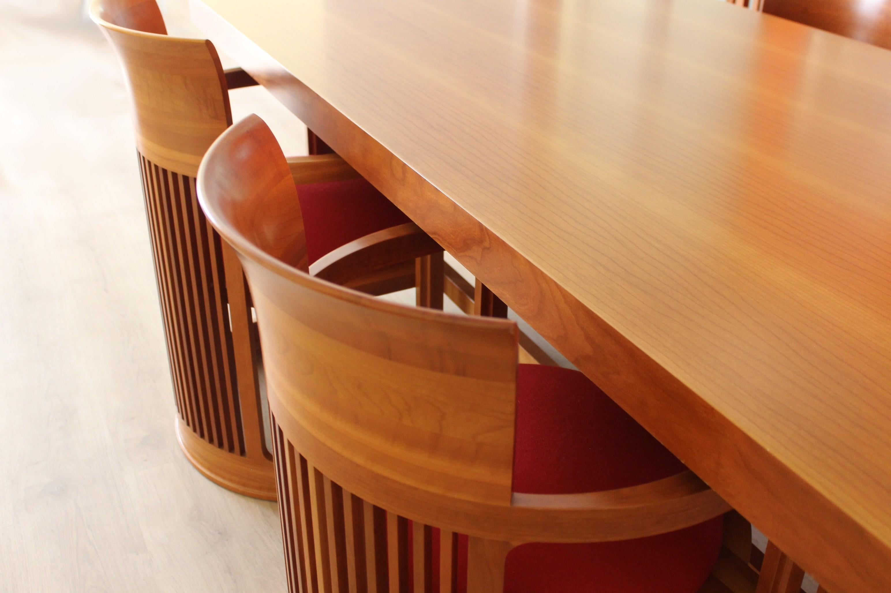 Frank Lloyd Wright set table chairs en vente 1
