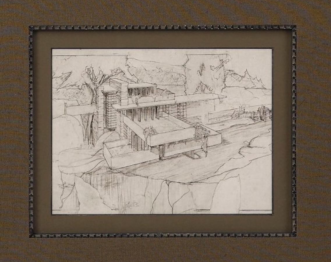 Modern Frank Lloyd Wright Signature Collage For Sale