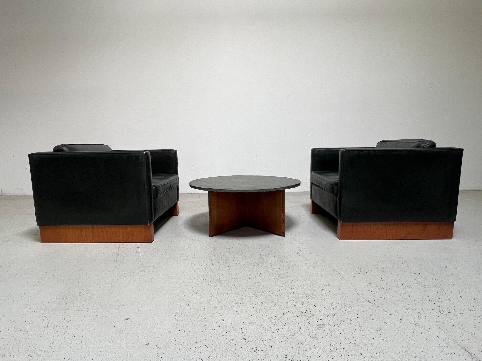Frank Lloyd Wright Slate Top 'Taliesin' Coffee Table 12