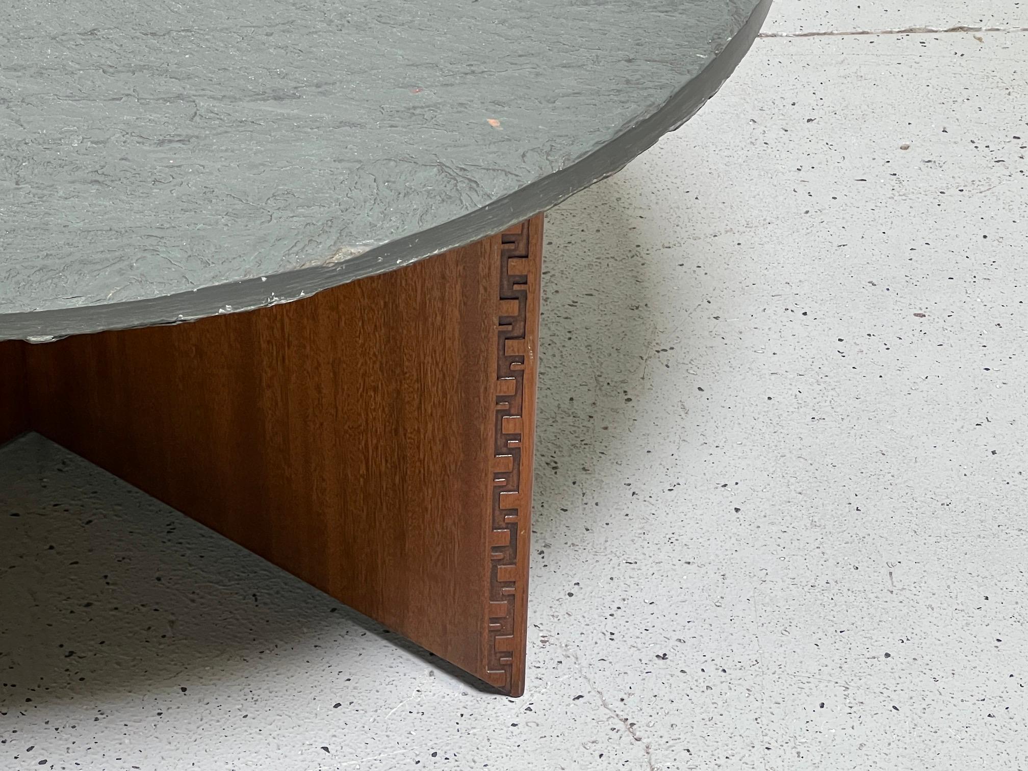 Frank Lloyd Wright Slate Top 'Taliesin' Coffee Table 1