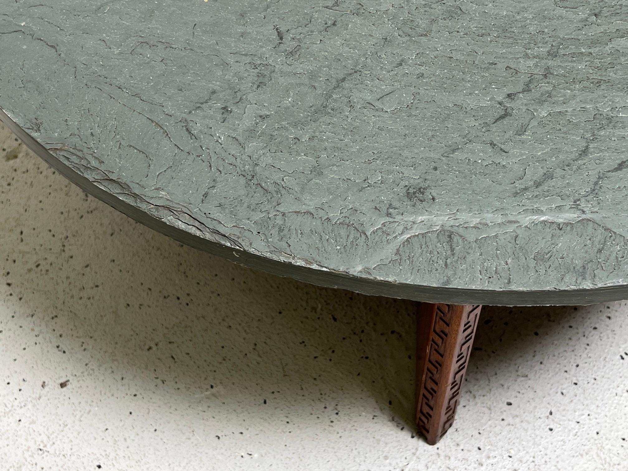 Frank Lloyd Wright Slate Top 'Taliesin' Coffee Table 3