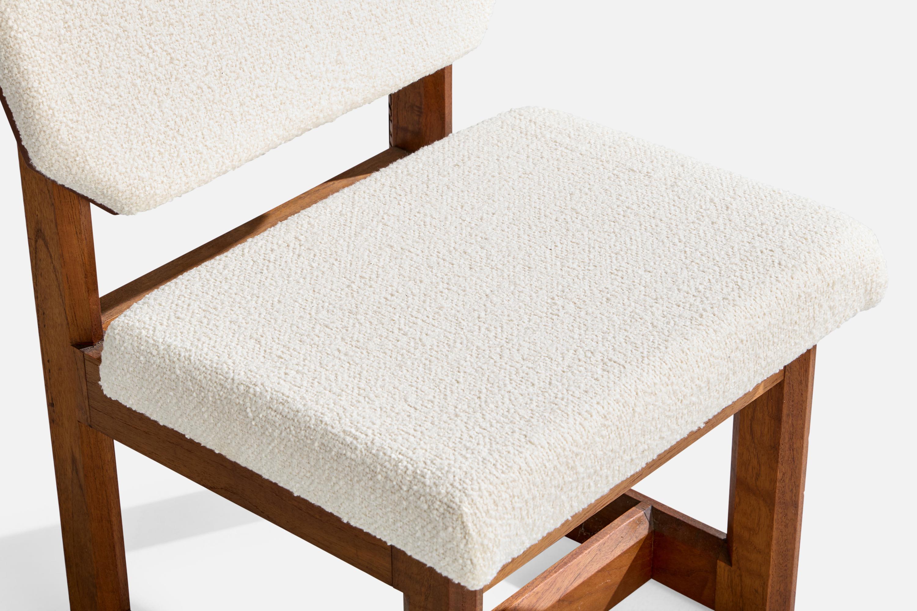 Frank Lloyd Wright, Pantoffelstühle, Mahagoni, Stoff, USA, 1955 im Angebot 5