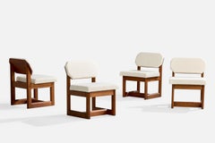 Frank Lloyd Wright, Slipper Chairs, Mahogany, Fabric, USA, 1955