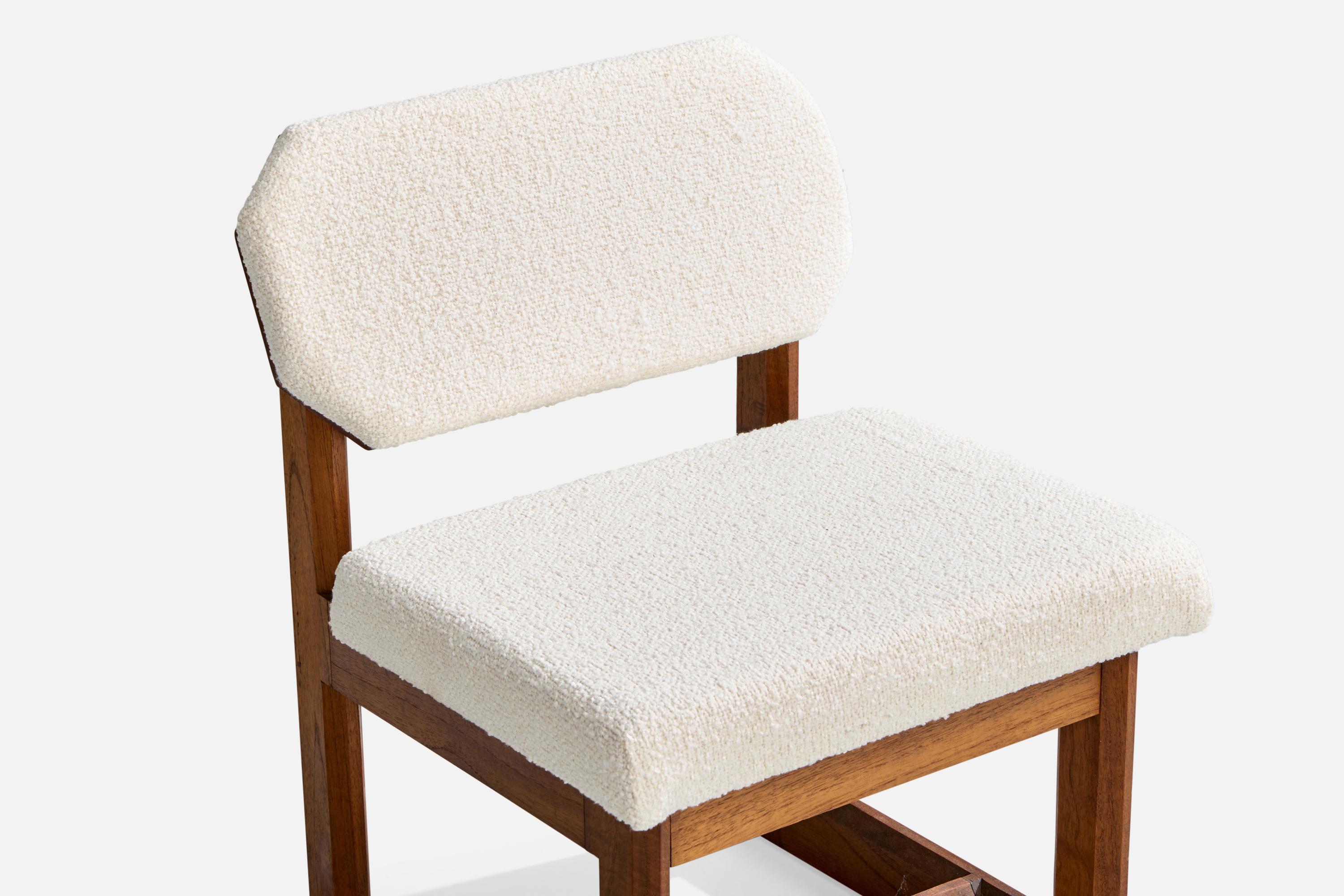Frank Lloyd Wright, Pantoffelstühle, Mahagoni, Stoff, USA, 1955 im Angebot 2