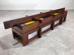 Frank Lloyd Wright Style Sconce Light, circa 1960