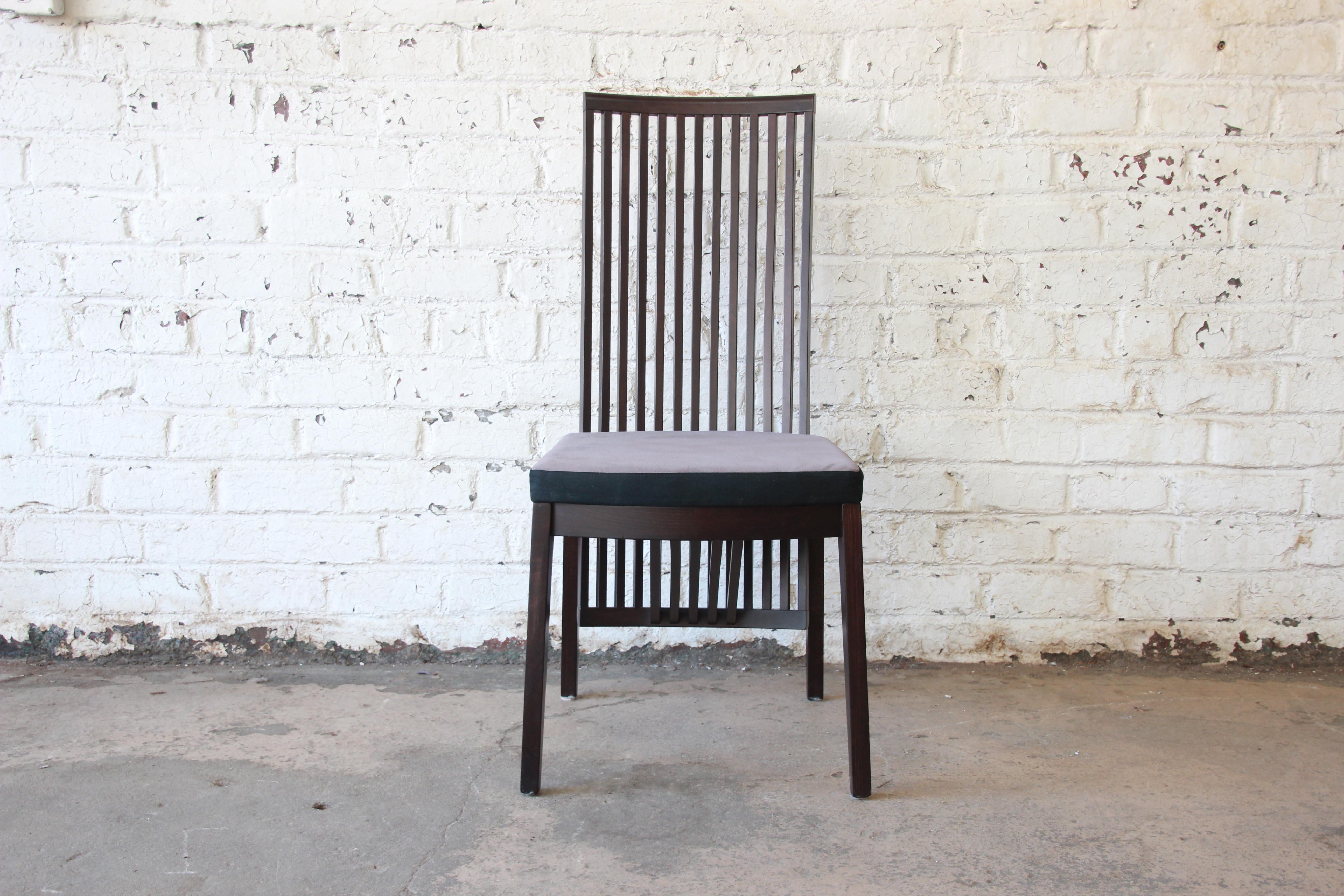 20th Century Frank Lloyd Wright Style Arts & Crafts Dining Chairs by A. Sibau, Set of Eight