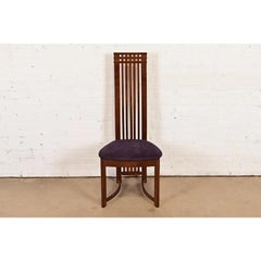 Frank Lloyd Wright Style Arts & Crafts High Back Side Chair or Dining Chair