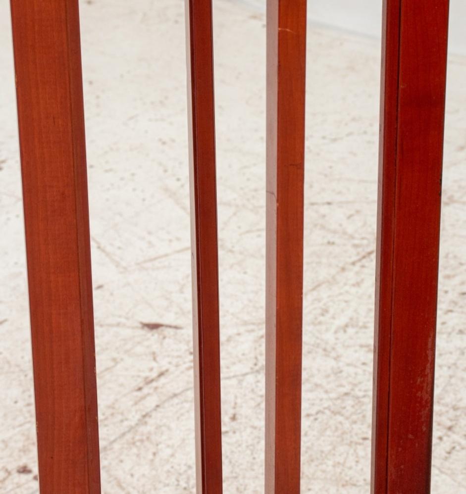 Frank Lloyd Wright Style Cherrywood Torchieres, Pair For Sale 2