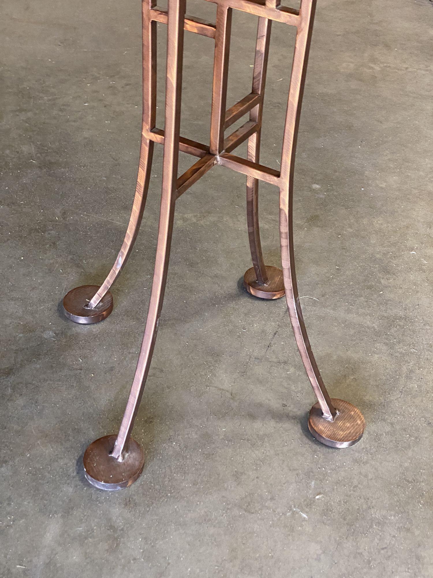 Frank Lloyd Wright Style Copper Colored Coat & Hat Rack For Sale 4