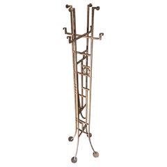 Frank Lloyd Wright Style Copper Colored Coat & Hat Rack
