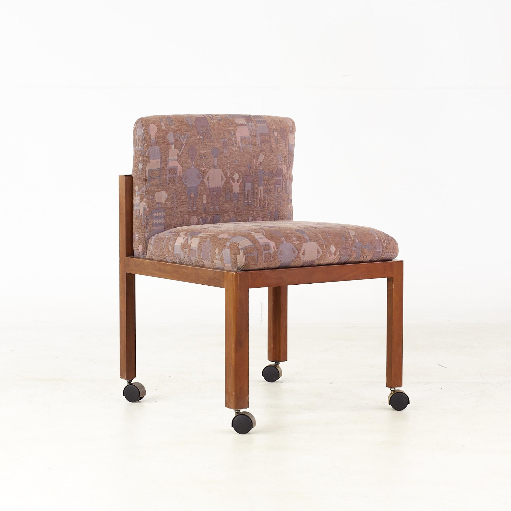 Frank Lloyd Wright Stil Mid Century Seite Esszimmer Stühle, Satz von 6 (amerikanisch) im Angebot