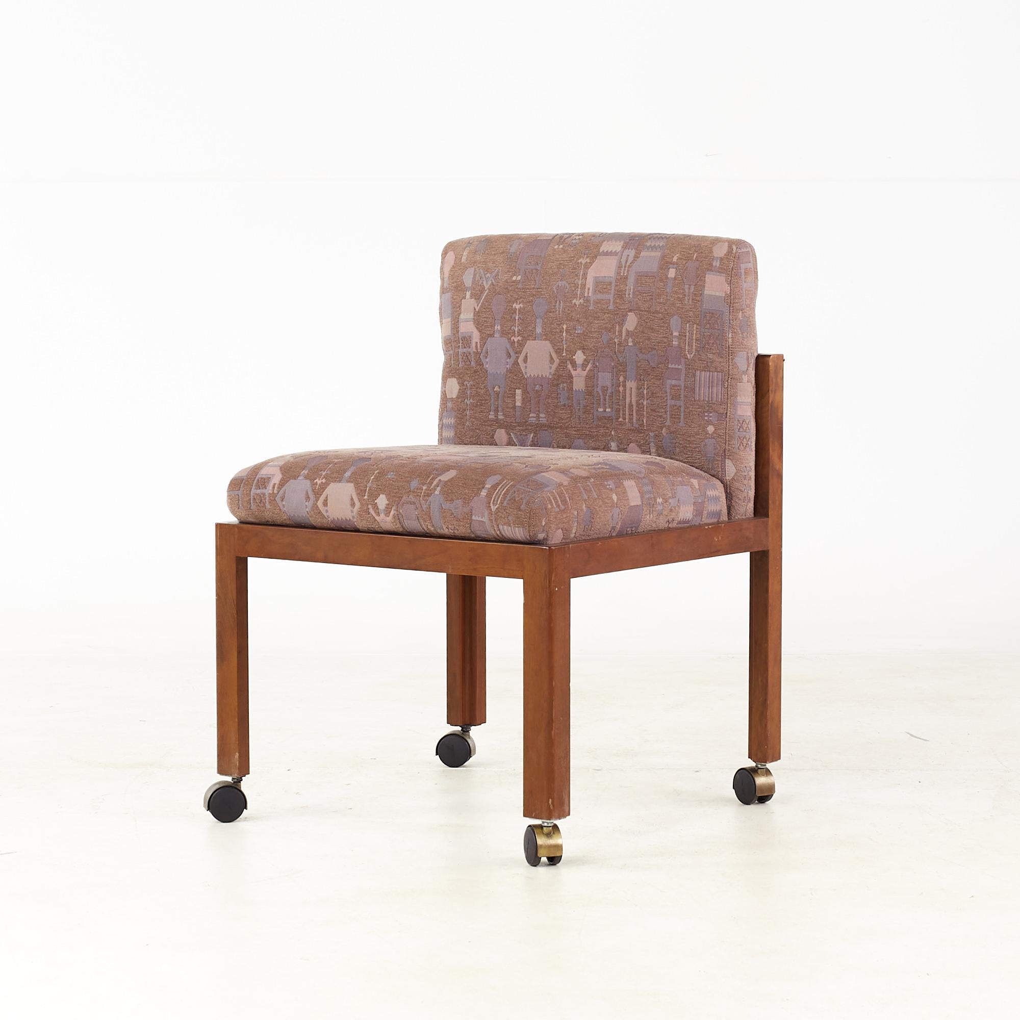 Fin du 20e siècle Chaises de salle à manger d'appoint mi-siècle de style Frank Lloyd Wright, lot de 6 en vente