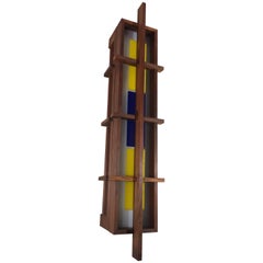 Frank Lloyd Wright Style Sconce Light, circa 1960