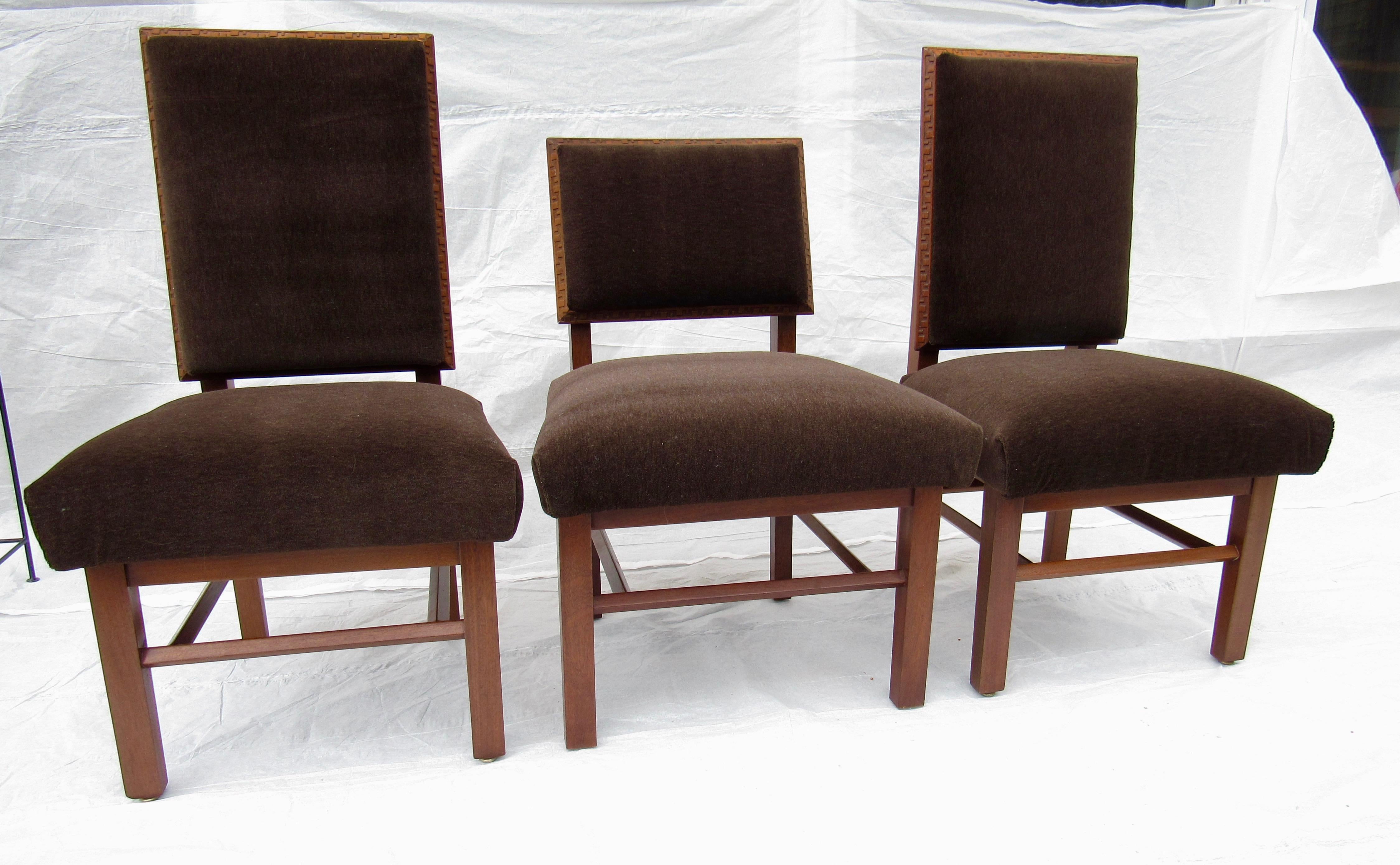 Frank Lloyd Wright Suite of Ten Henredon Dining Chairs, circa 1955 6