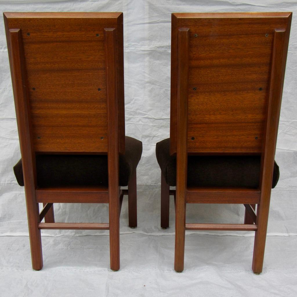 Frank Lloyd Wright Suite of Ten Henredon Dining Chairs, circa 1955 In Good Condition In Camden, ME