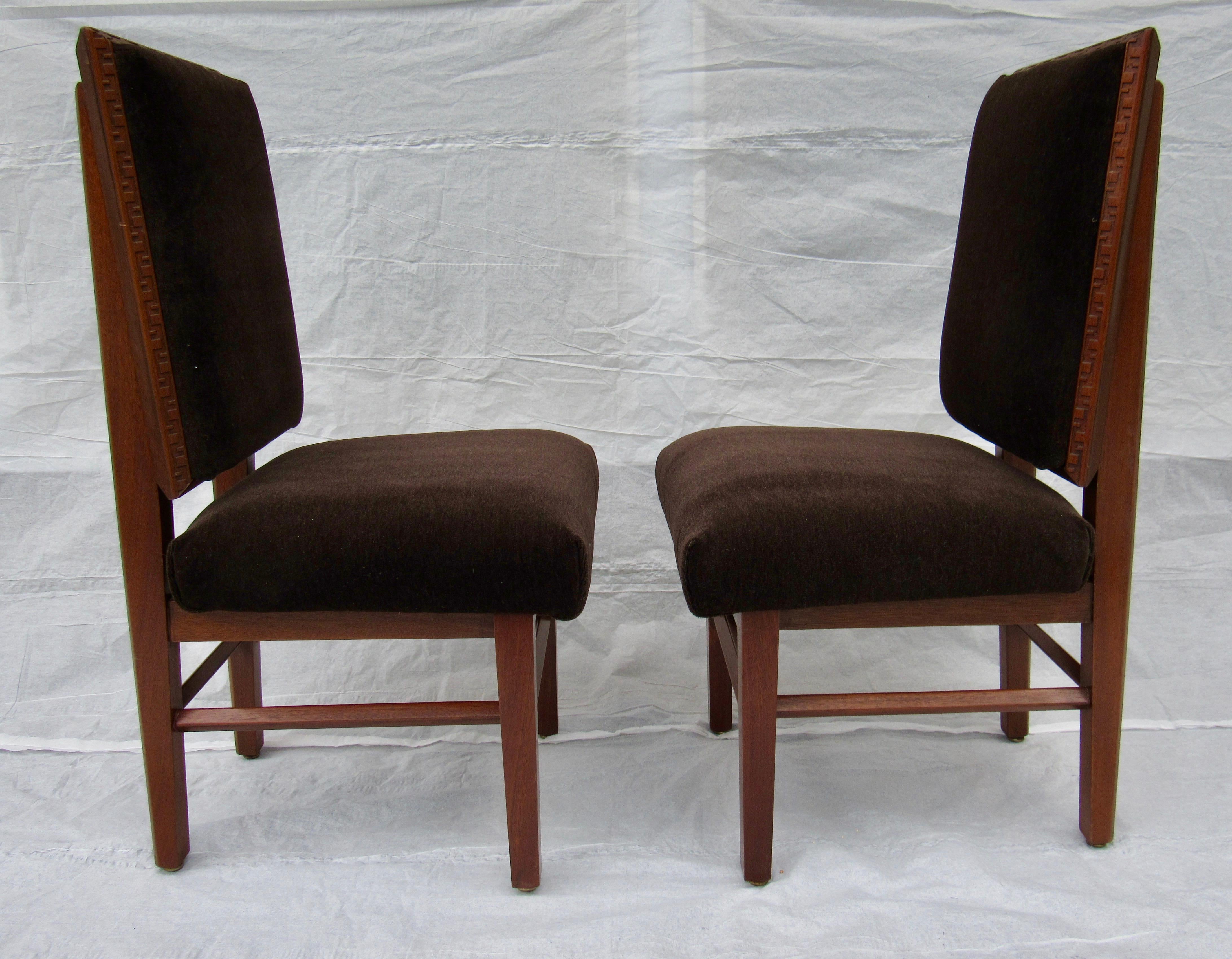 Frank Lloyd Wright Suite of Ten Henredon Dining Chairs, circa 1955 5