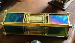 Frank Lloyd Wright Sumac Applique murale à encastrer Vitrail Yamagiwa Japon