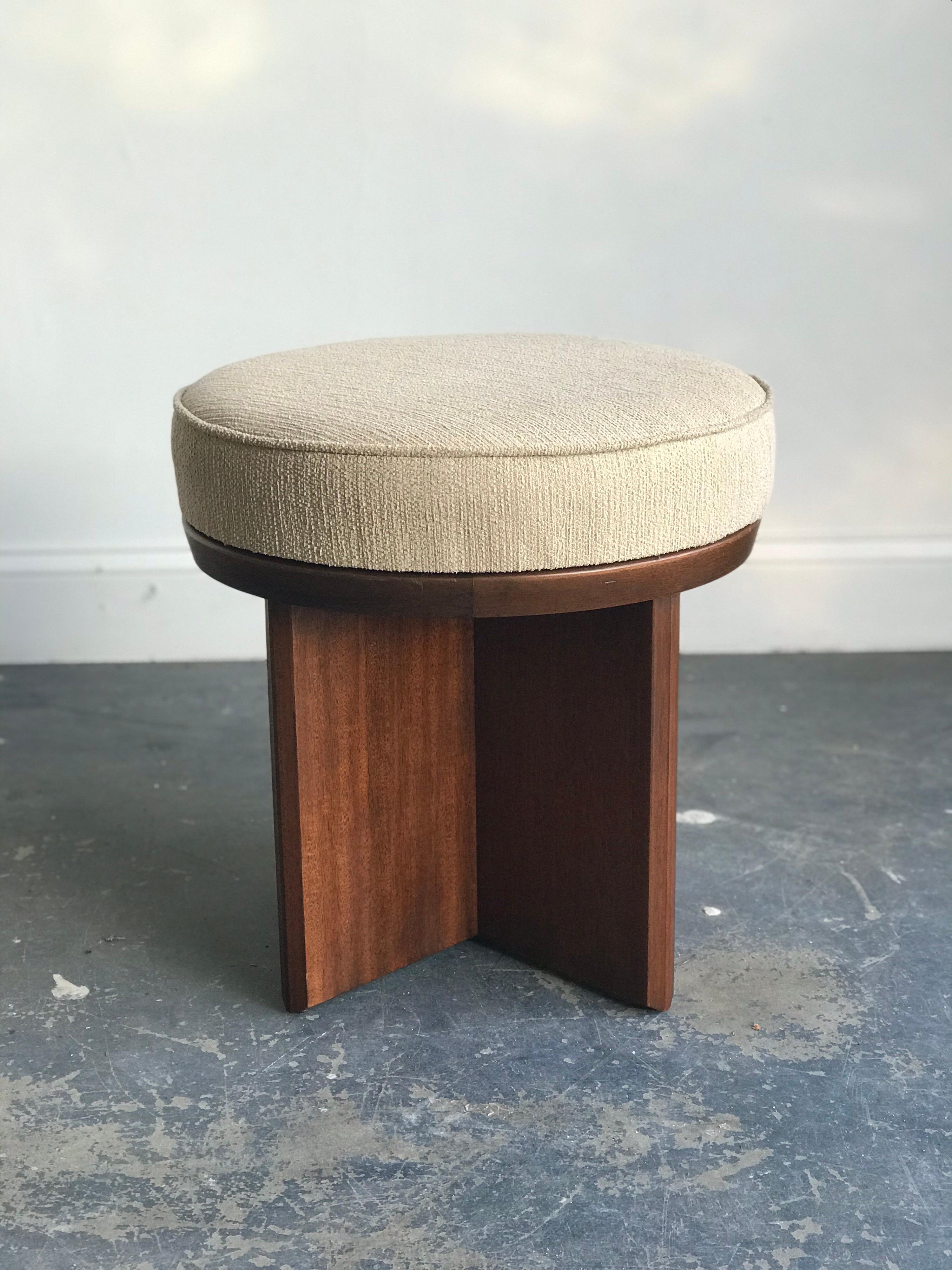 Upholstery Frank Lloyd Wright Swivel Stool