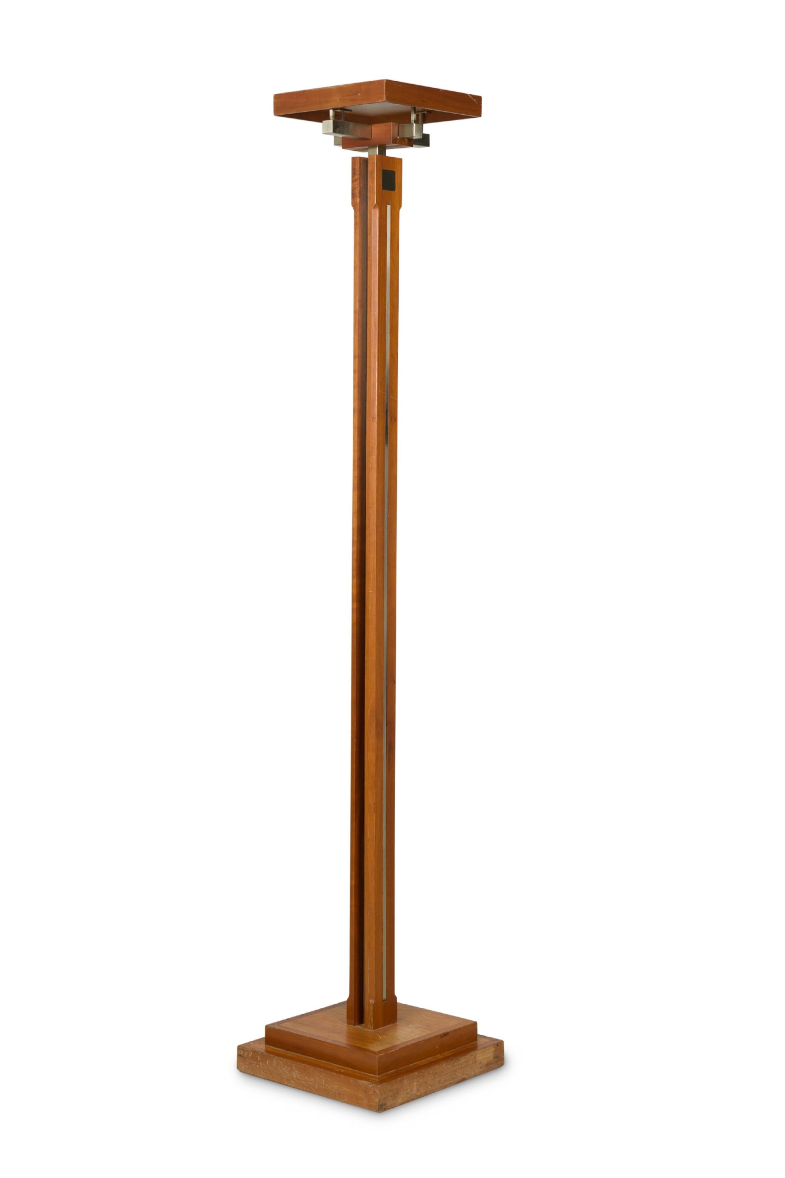 Mid-Century Modern Frank Lloyd Wright / Taliesen American Wooden Standing Coat Tree / Hat Rack For Sale