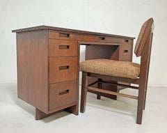 Frank Lloyd Wright Taliesen Writing Desk and Chair for Henredon, Ca. 1950s