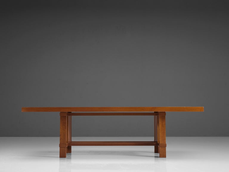 Frank Lloyd Wright for Cassina 'Taliesin' Dining Table in Cherry Wood  In Good Condition For Sale In Waalwijk, NL