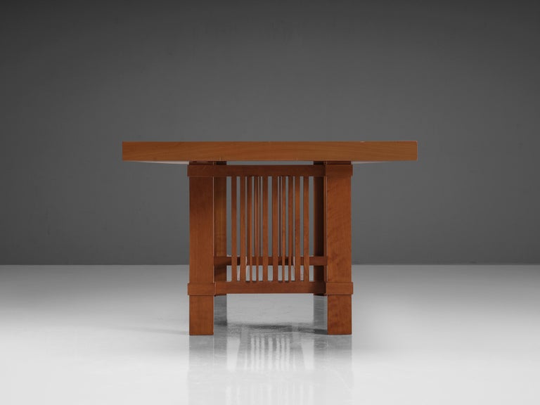 Frank Lloyd Wright for Cassina 'Taliesin' Dining Table in Cherry Wood  For Sale 1