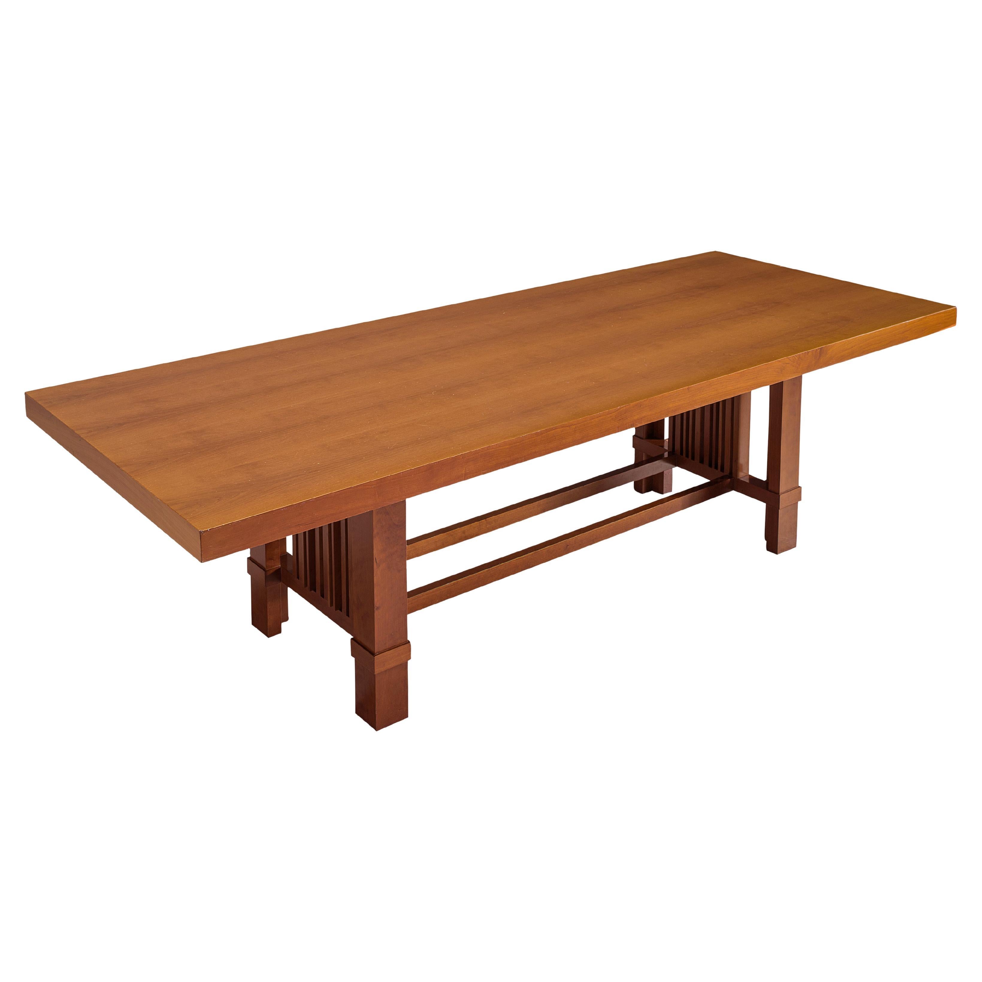 Frank Lloyd Wright for Cassina 'Taliesin' Dining Table in Cherry Wood 