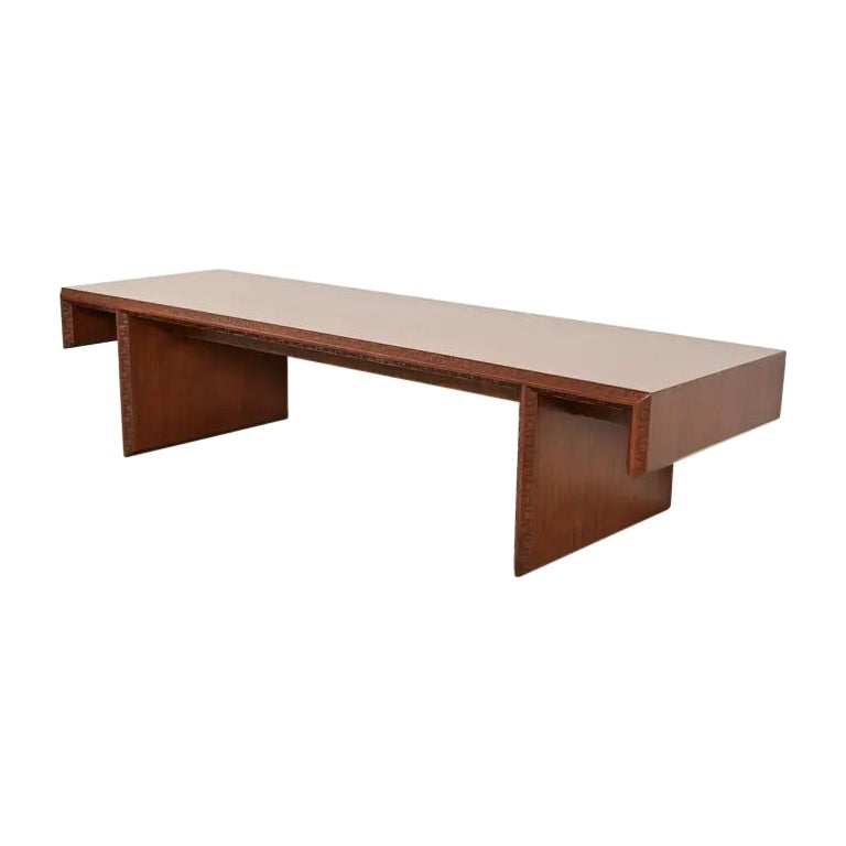Frank Lloyd Wright for Cassina Arts and Crafts Cherry Wood Dining Table ...