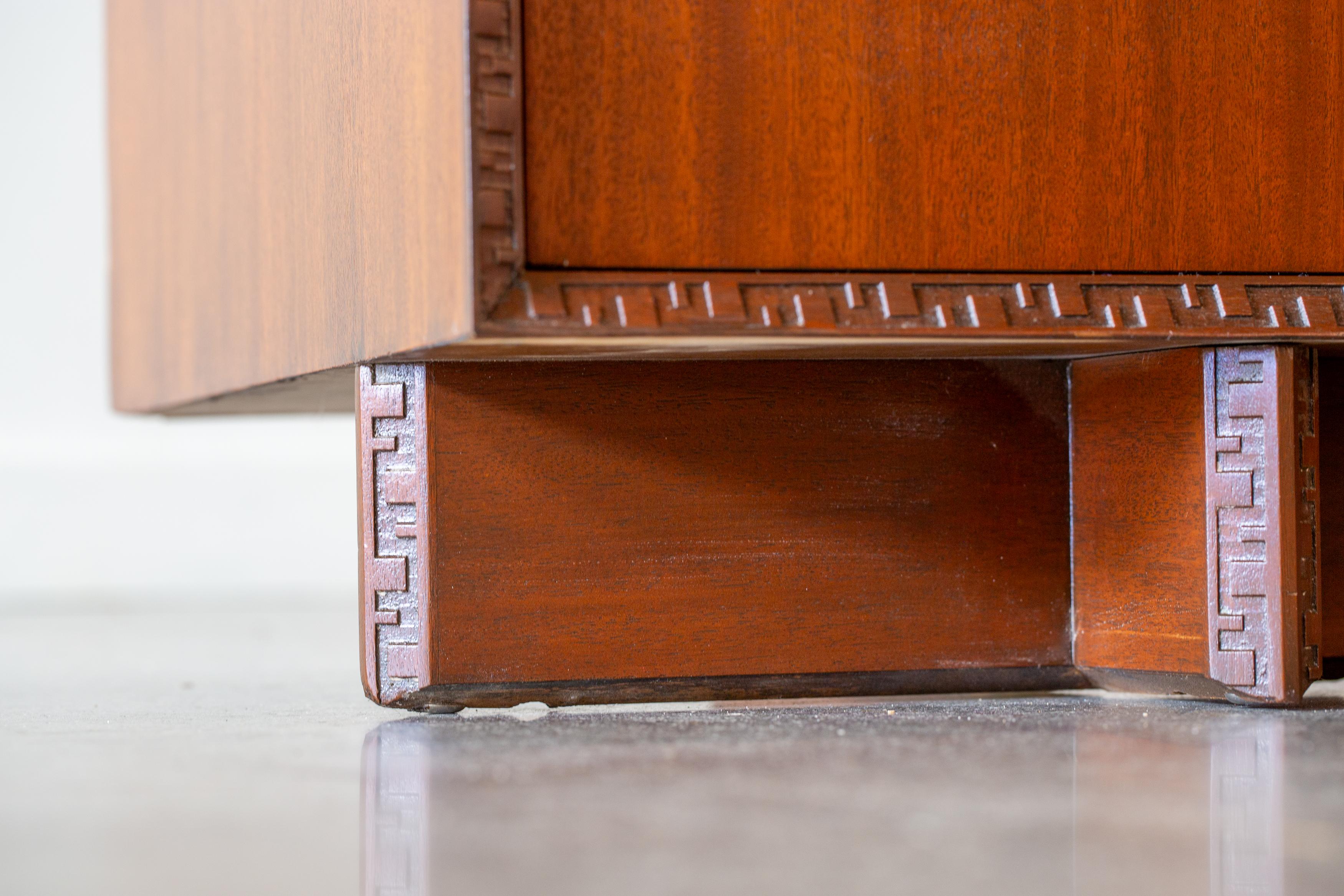 Frank Lloyd Wright Taliesin Chest of Drawers for Heritage Henredon Mahogany 1