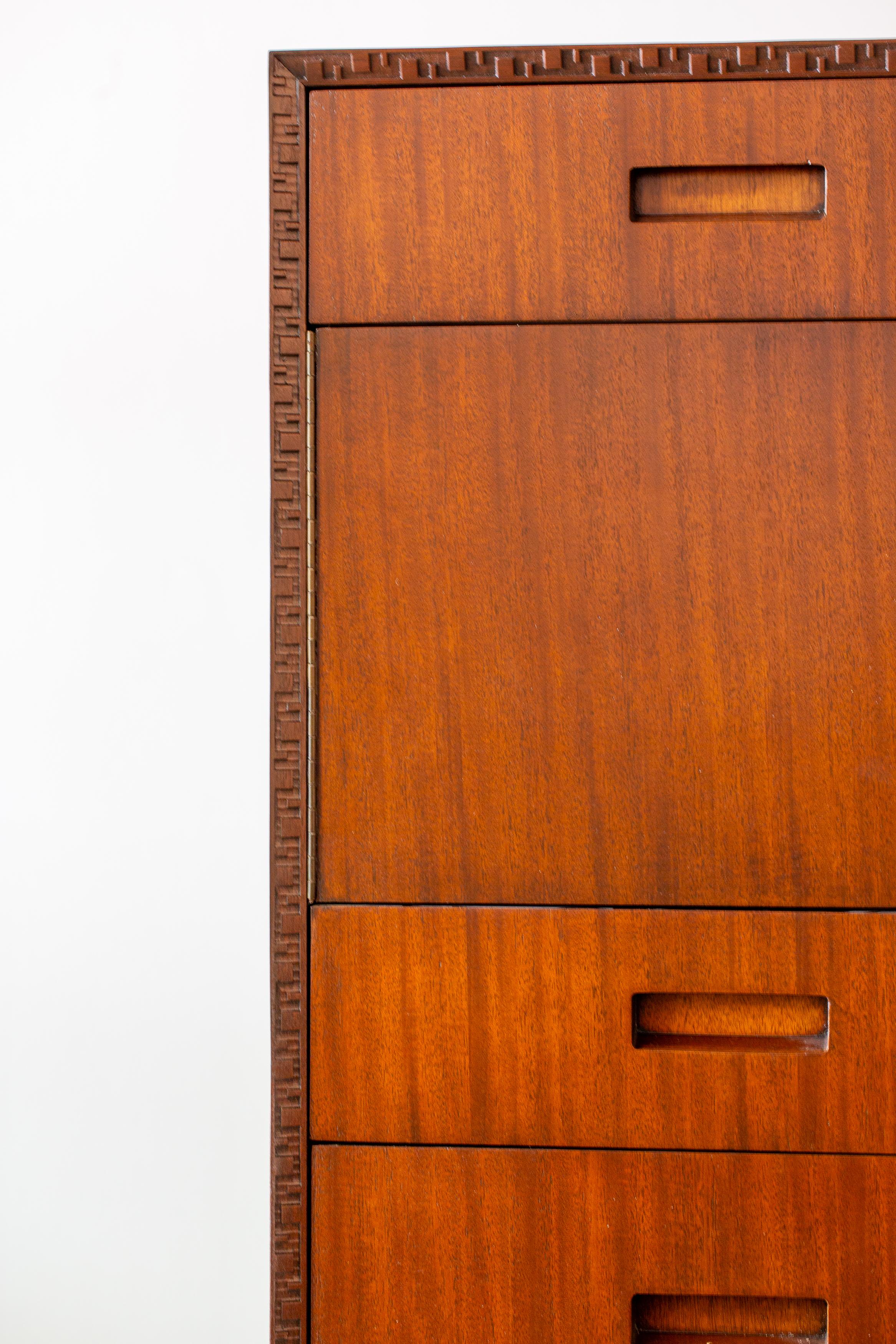 Frank Lloyd Wright Taliesin Chest of Drawers for Heritage Henredon Mahogany 2