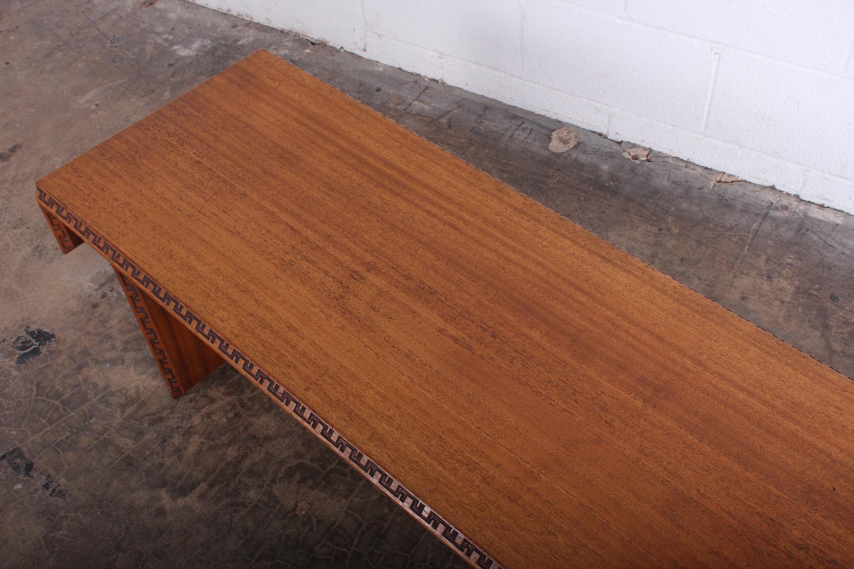 Frank Lloyd Wright 'Taliesin' Coffee Table / Bench 5