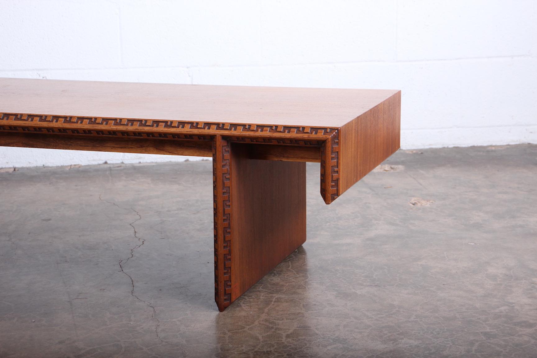 Frank Lloyd Wright 'Taliesin' Coffee Table / Bench 1