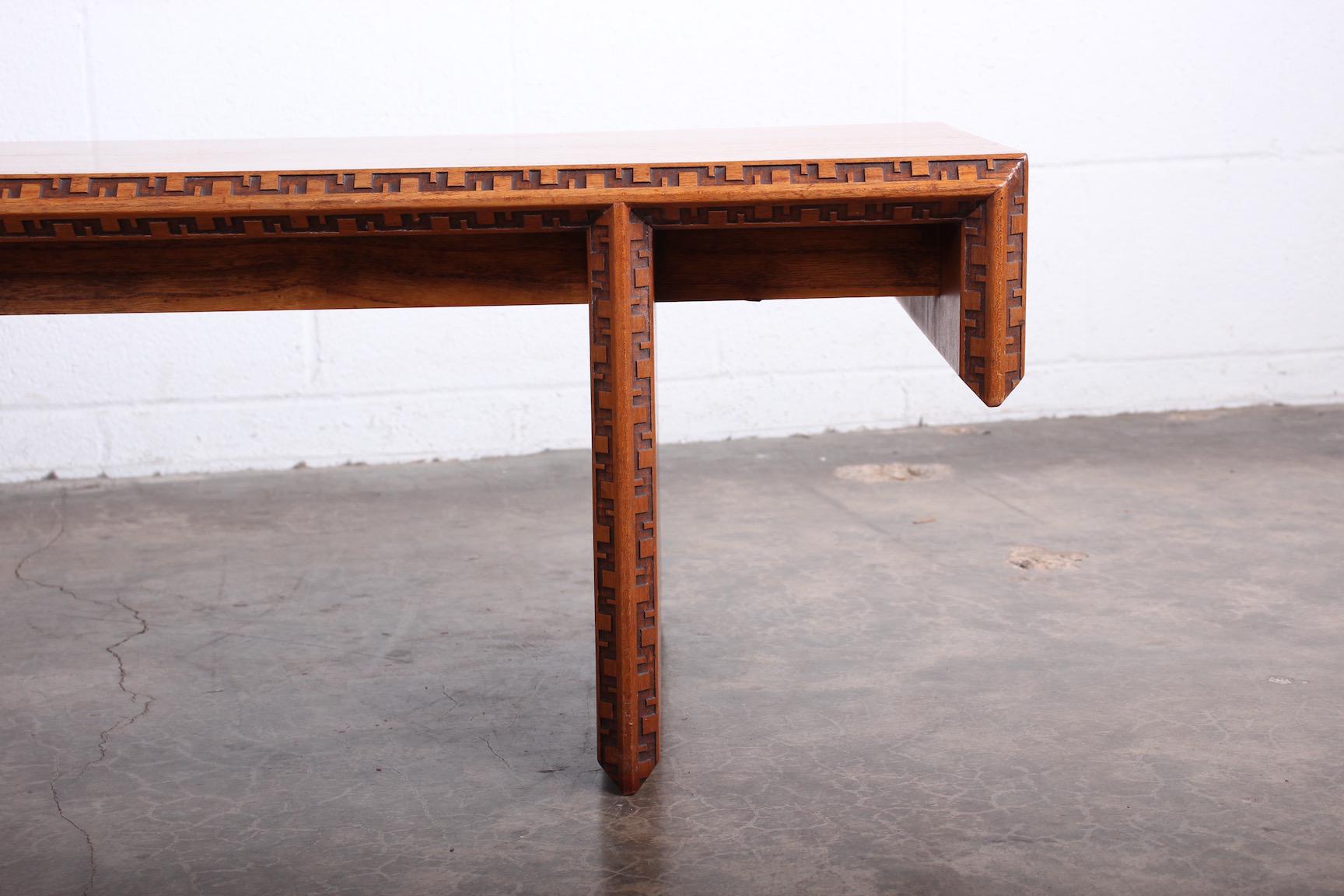 Frank Lloyd Wright 'Taliesin' Coffee Table / Bench 2