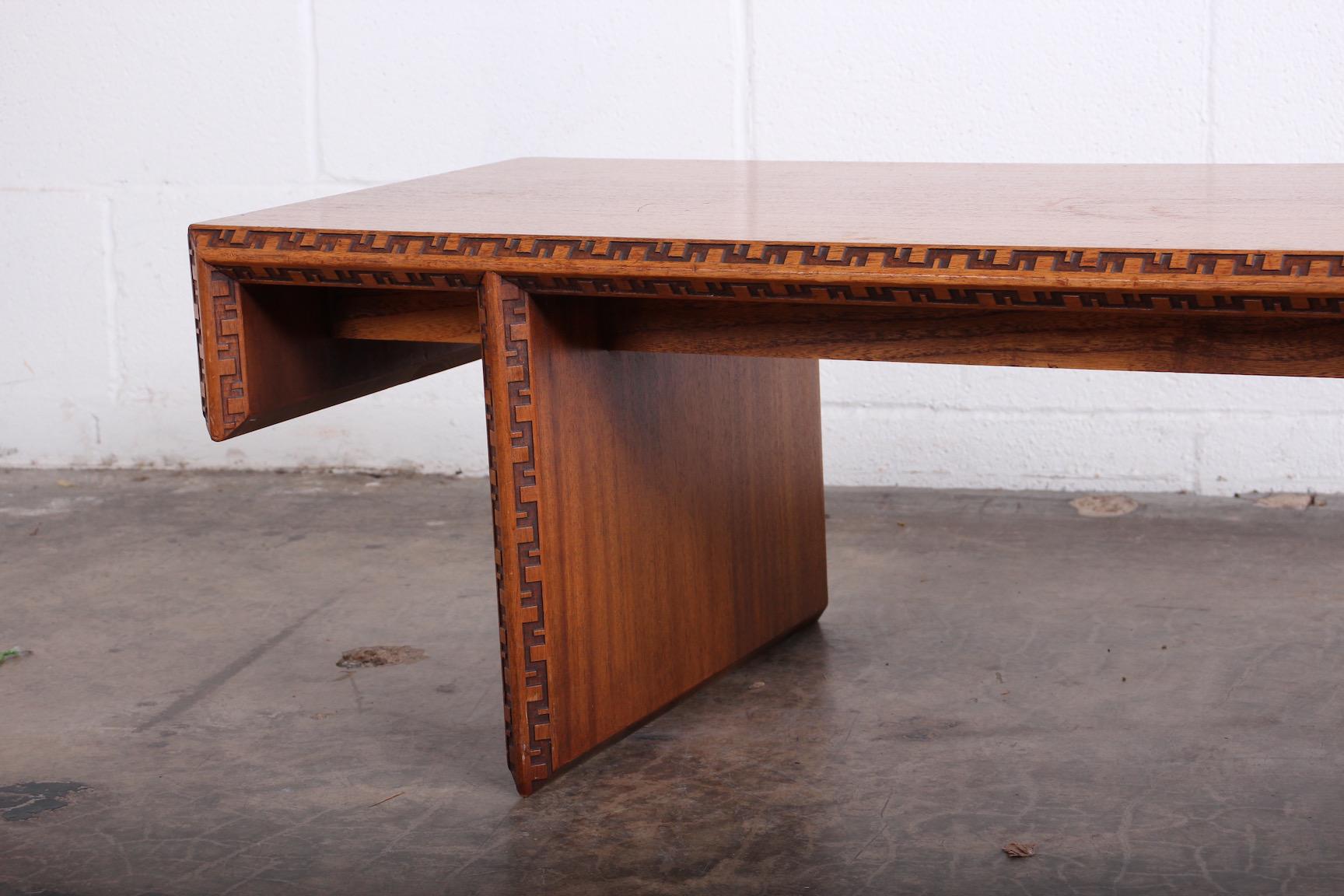 Frank Lloyd Wright 'Taliesin' Coffee Table / Bench 3