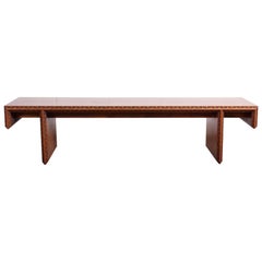 Table basse / banc 'Taliesin' de Frank Lloyd Wright