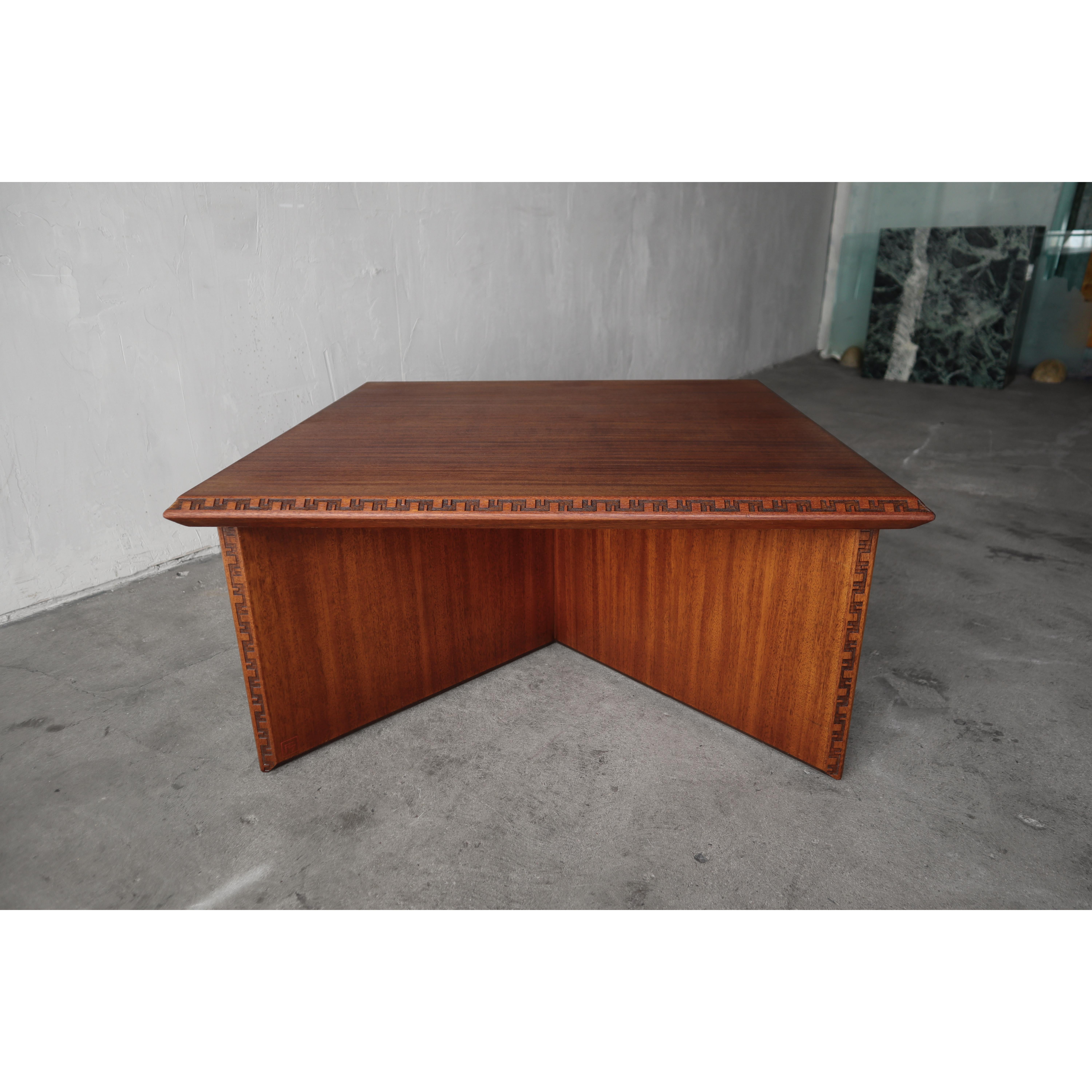 Mesa baja Taliesin de Frank Lloyd Wright para Henredon en venta 4