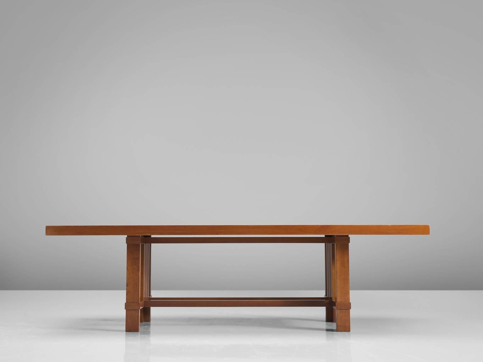Mid-Century Modern Frank Lloyd Wright 'Taliesin' Dining Table for Cassina