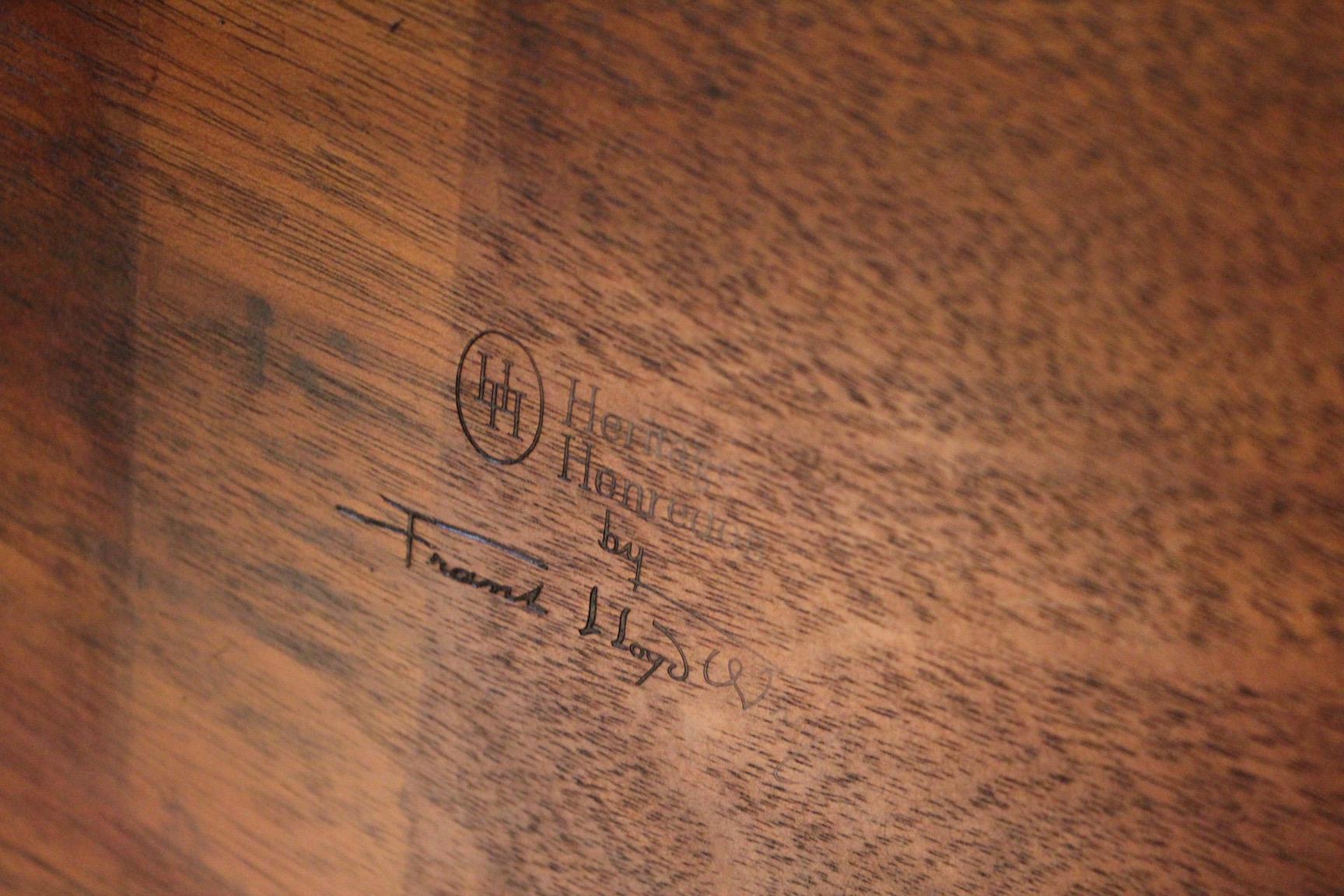 Frank Lloyd Wright Taliesin Game Table with Leaf 3