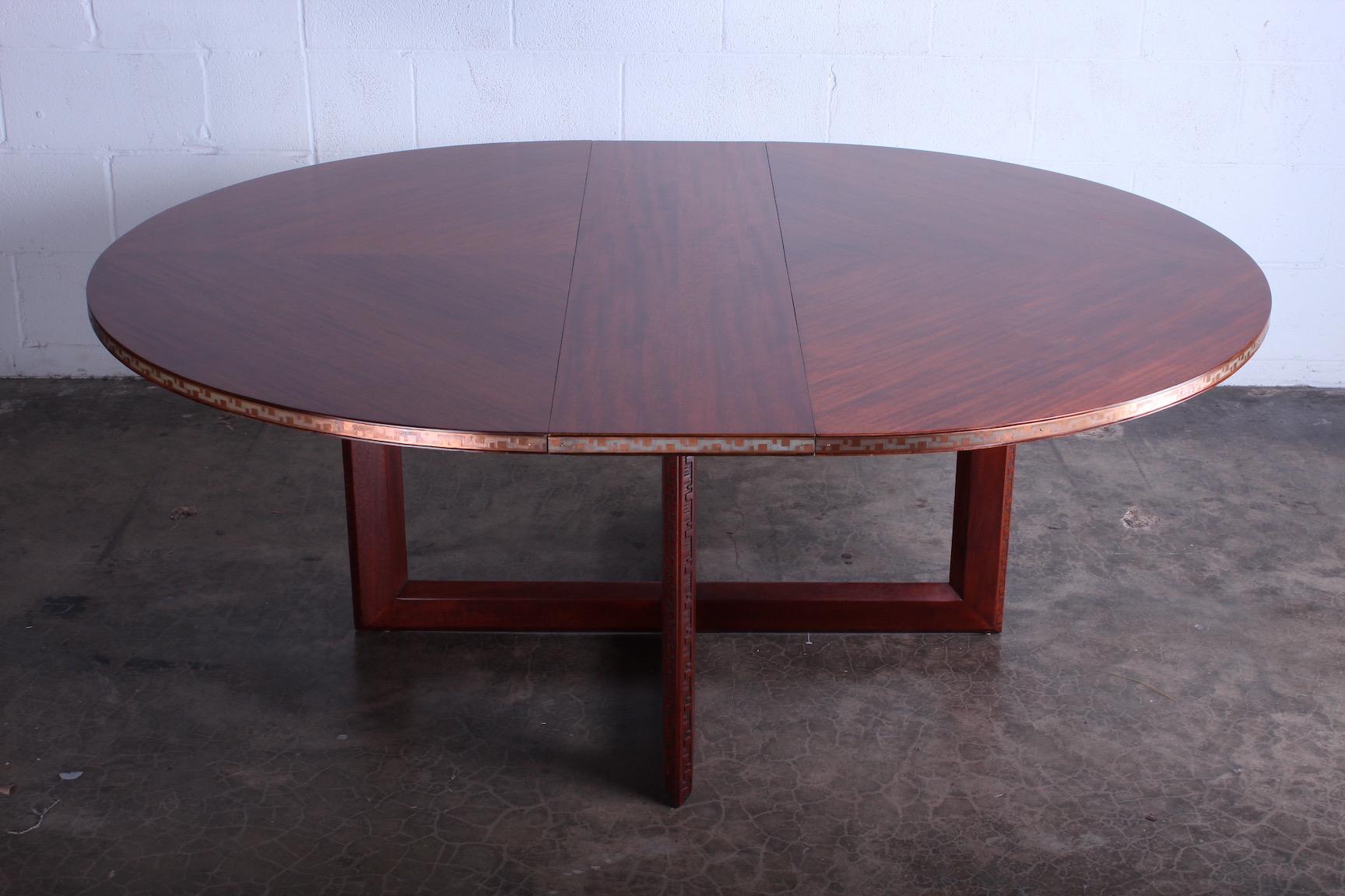 Frank Lloyd Wright Taliesin Game Table with Leaf 1