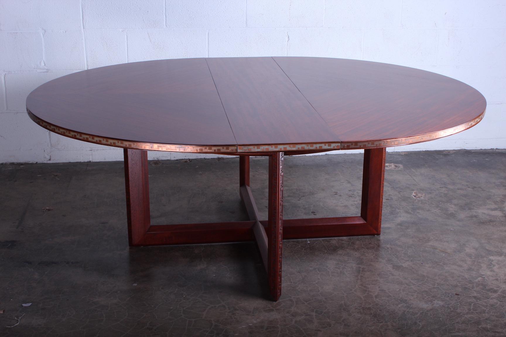 Frank Lloyd Wright Taliesin Game Table with Leaf 2