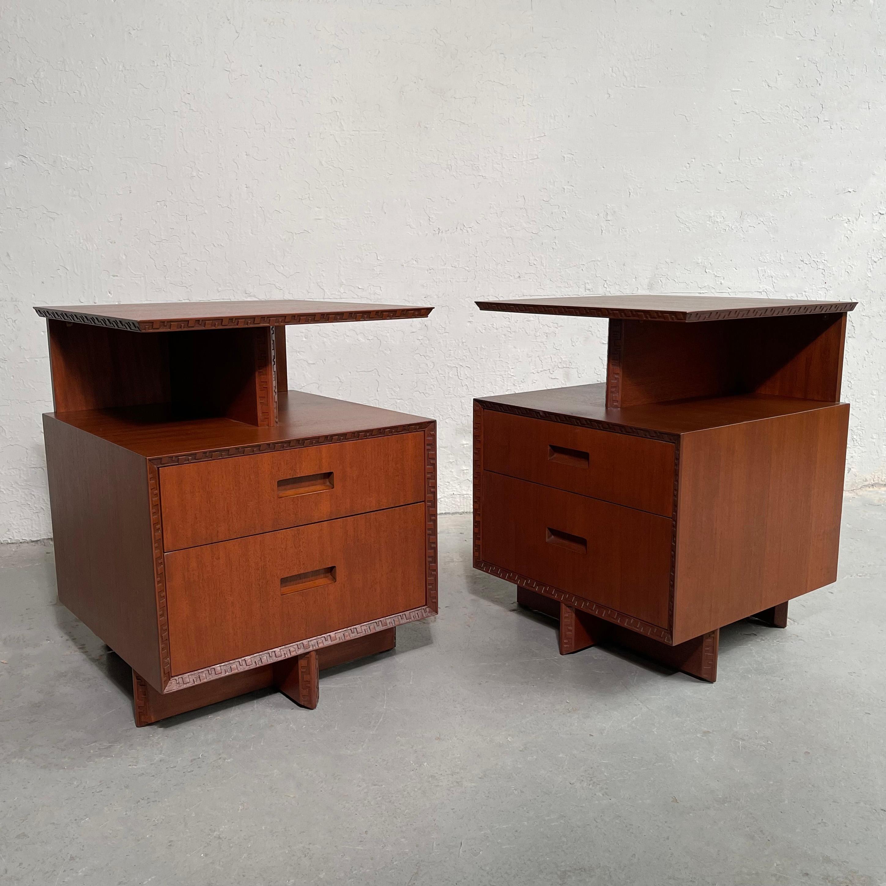 Frank Lloyd Wright Taliesin Heritage-Henredon Night Stands In Good Condition In Brooklyn, NY