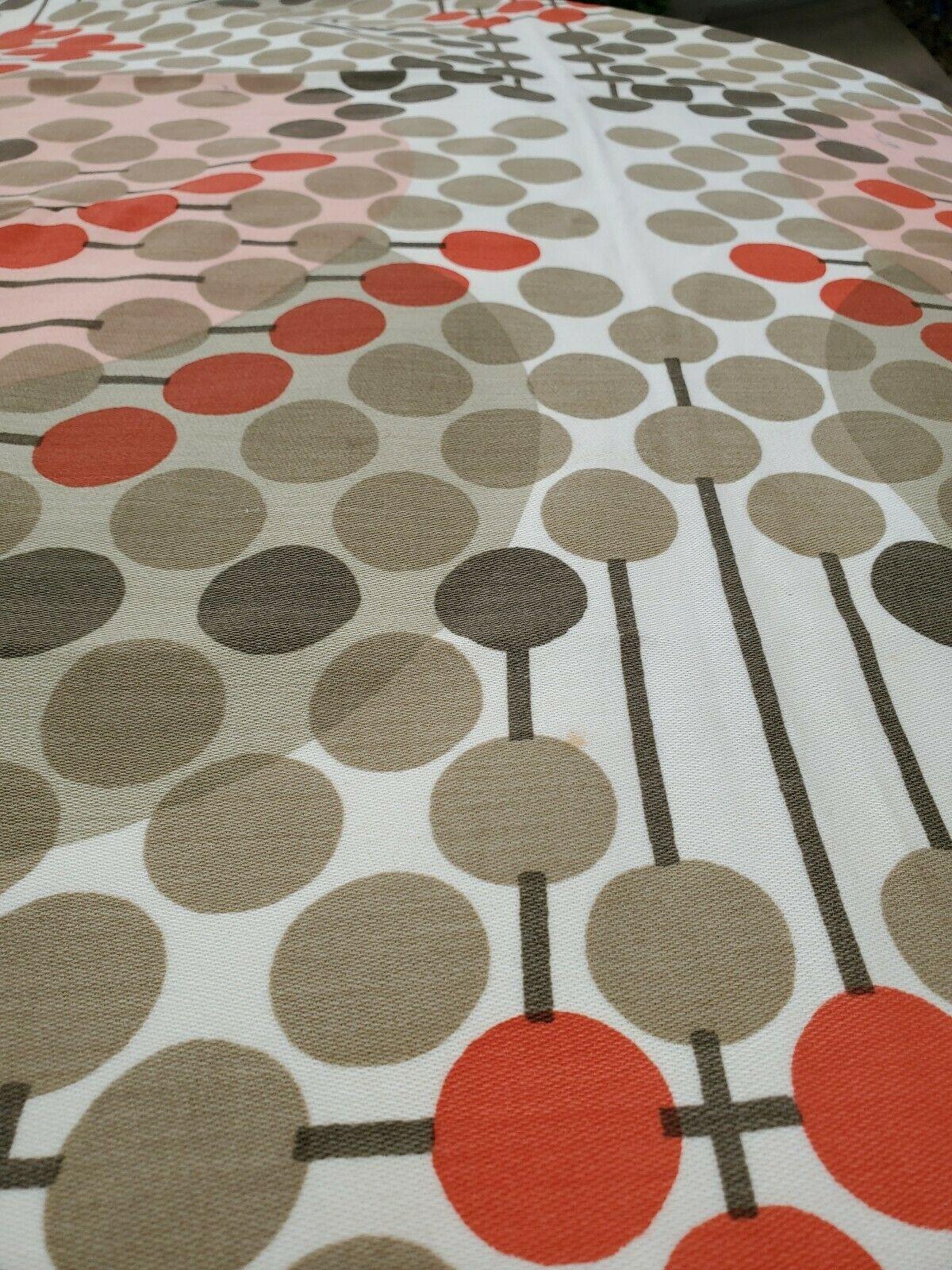 Frank Lloyd Wright Taliesin Large Linen Textile Swatch 1955 Signed, Schumacher In Good Condition In Brooklyn, NY
