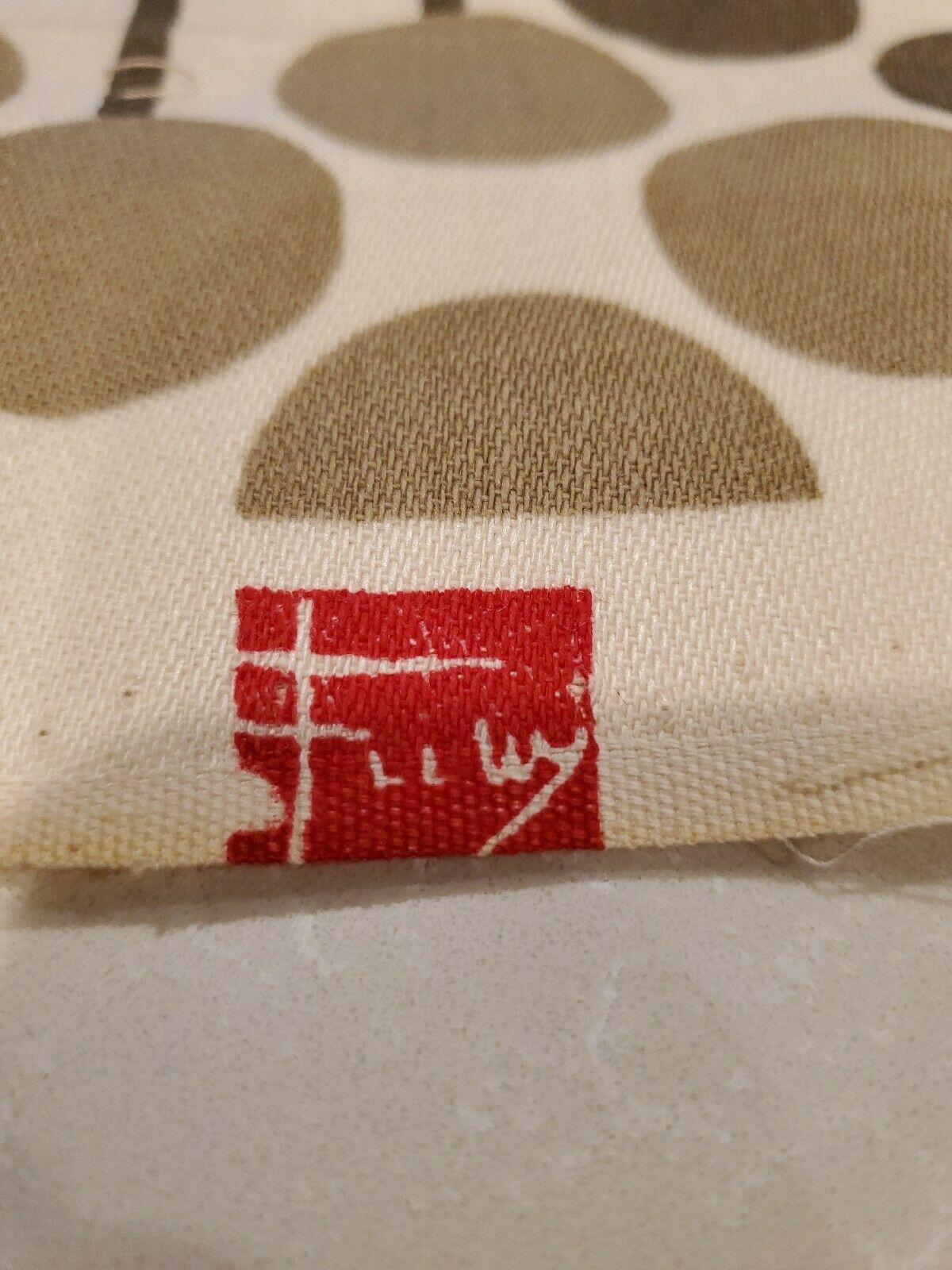 Frank Lloyd Wright Taliesin Large Linen Textile Swatch 1955 Signed, Schumacher 1