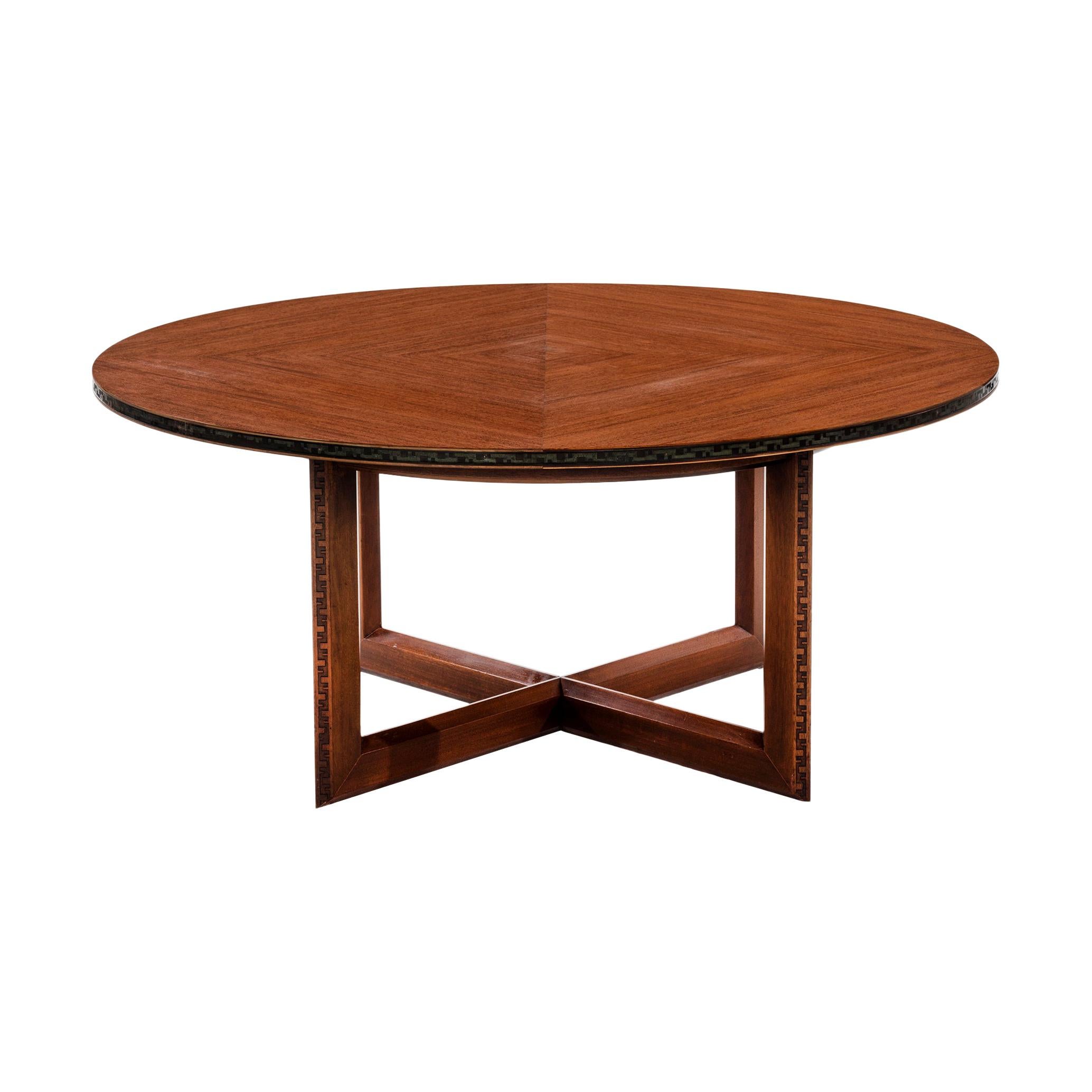 Frank Lloyd Wright Taliesin Low Round Dining Table