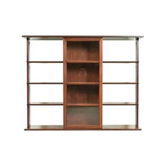 Frank Lloyd Wright Taliesin Mahogany Bookcase or Room Divider, Newly Refinished