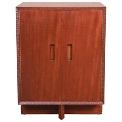 Frank Lloyd Wright Taliesin Mahogany Cabinet, Newly Restored