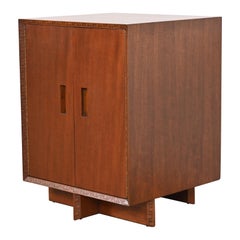 Frank Lloyd Wright Taliesin Mahogany Cabinet, Newly Restored